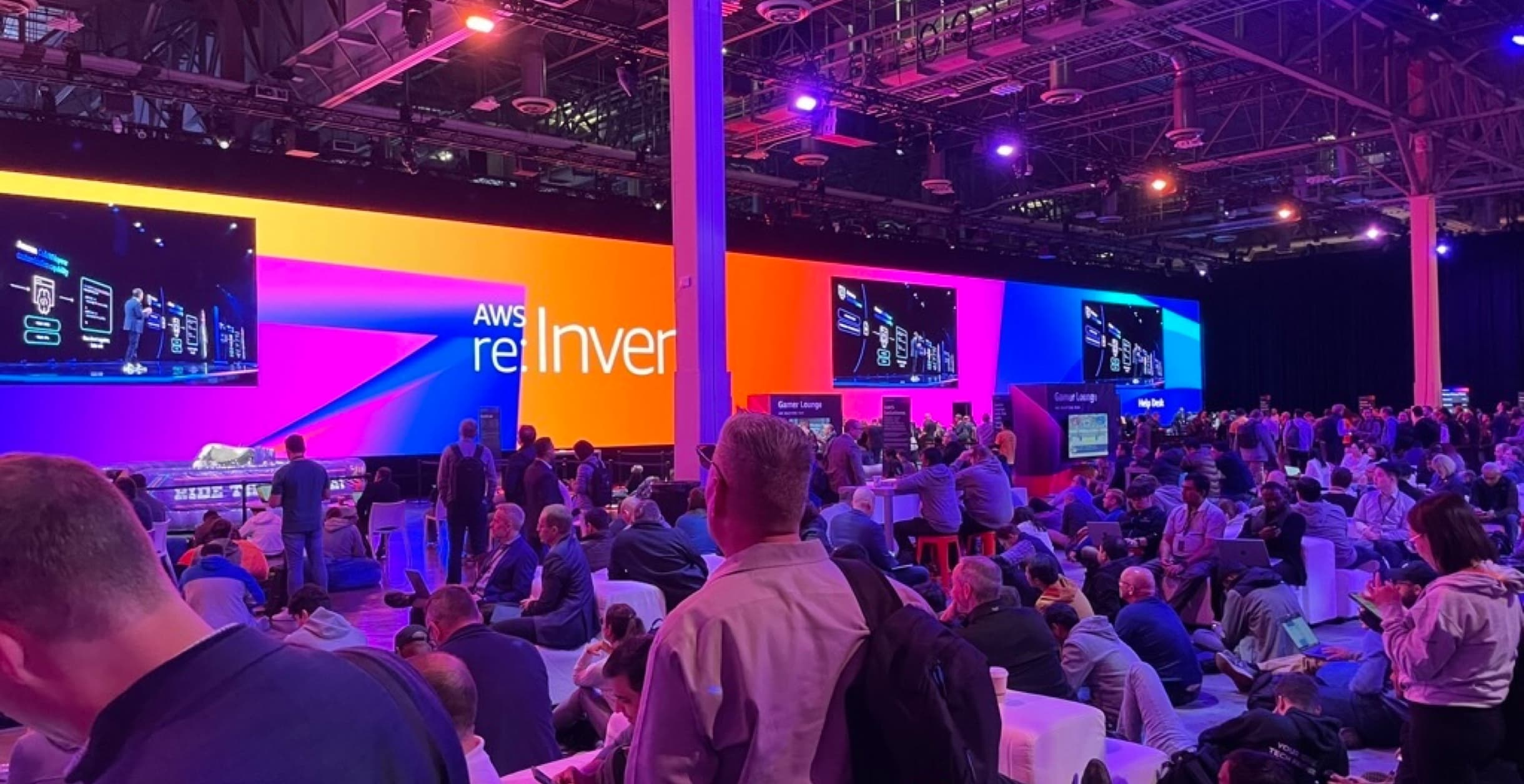 AWS re:Invent hall on the Las Vegas Strip